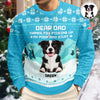 Thank For Picking Up My Poop And Stuff Custom Dog Photo Ugly Sweater CH07 896596
