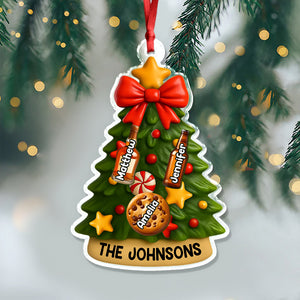 Personalized Family Christmas Tree Acrylic Ornament Custom Family Names Holiday Keepsake CH07 899638
