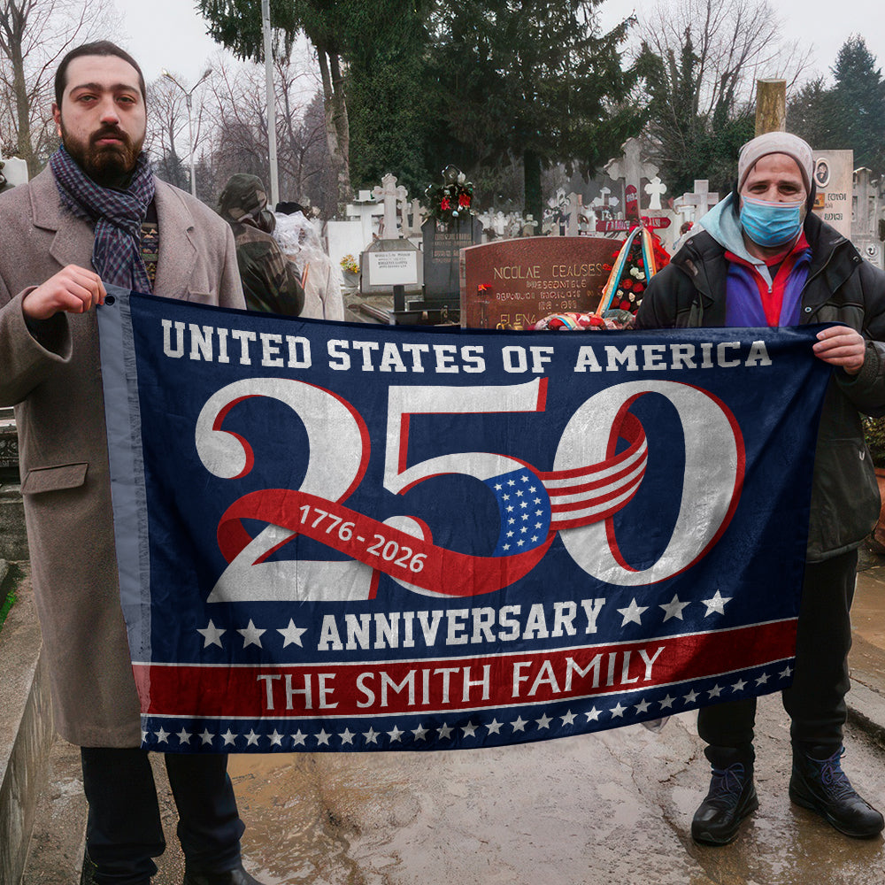 United States of America 1776 2026 House Flag 250 Years Patriotic Gift Decor CH07 910126