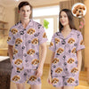 Custom Dog Face Photo Short Pajamas Gift For Dog Lovers CH07 910348