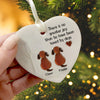 Personalized Loved By A Dog Heart Ceramic Ornament TH10 896637