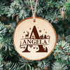 Custom Name Christmas Wood Slice Christmas Ornament Christmas Tree Decoration CH07 899268