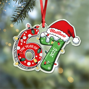The Year Of Six Seven Custom Name 67 Acrylic Ornament CH07 899160