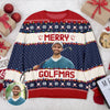 Custom Photo Merry Golfmas Gift For Golf Lovers Ugly Sweater HA75 897626