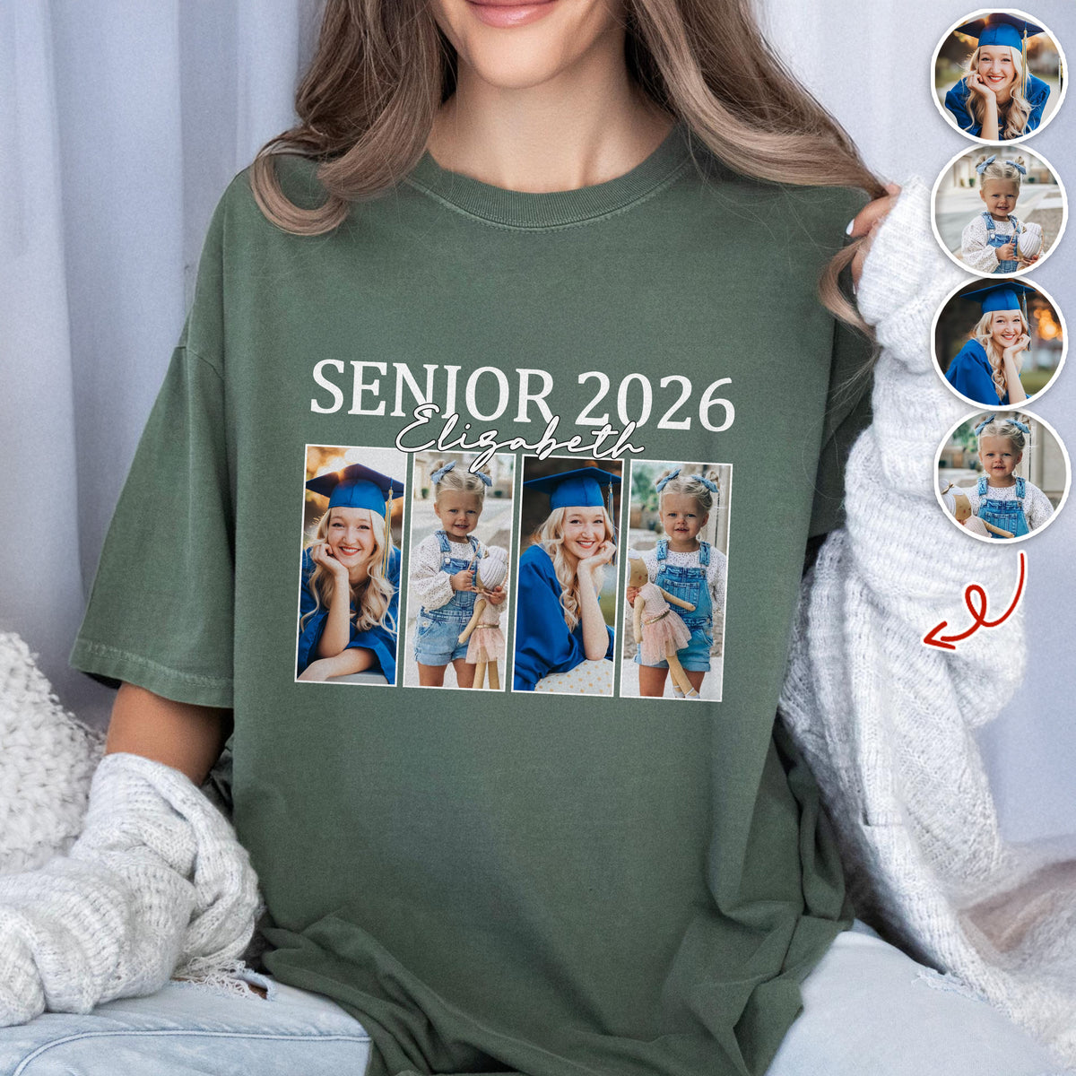 Custom Photo Senior 2026 Graduation Comfort Shirt LM32 897971