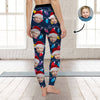 Custom Human Face Photo With Colorful Christmas Lights Legging HO82 900480