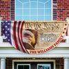 Personalized We The People, One Nation Under God, American Eagle Jesus Non-Pleated Fan Flag CH07 910564