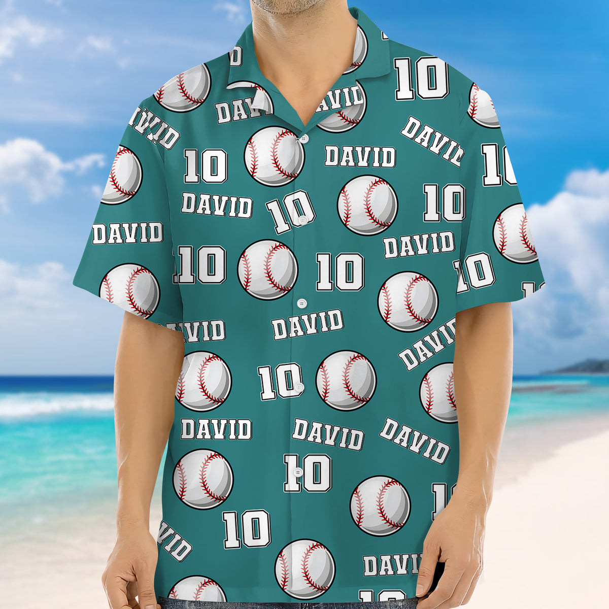 Custom Name And Number Hawaii Shirt For Baseball Player TH10 898197