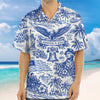 America 250th Anniversary Toile De Jouy Style Patriotic Hawaii Shirt CH07 910402