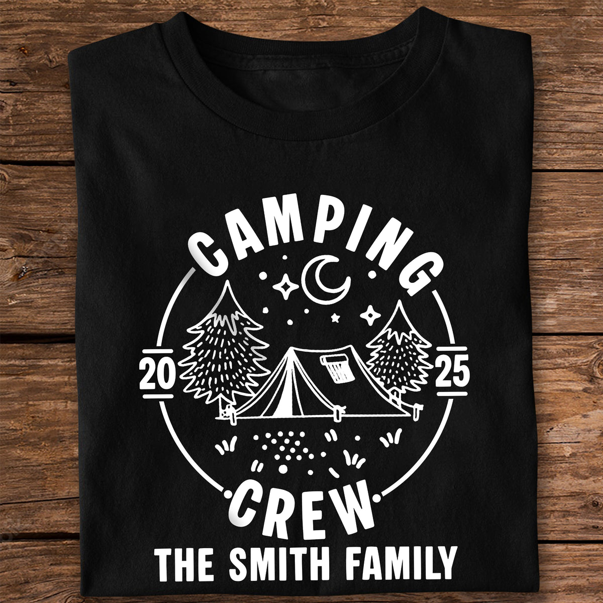 Custom Family Camping Crew Shirts 2025 - Matching Family Dark Shirts LM32 895975