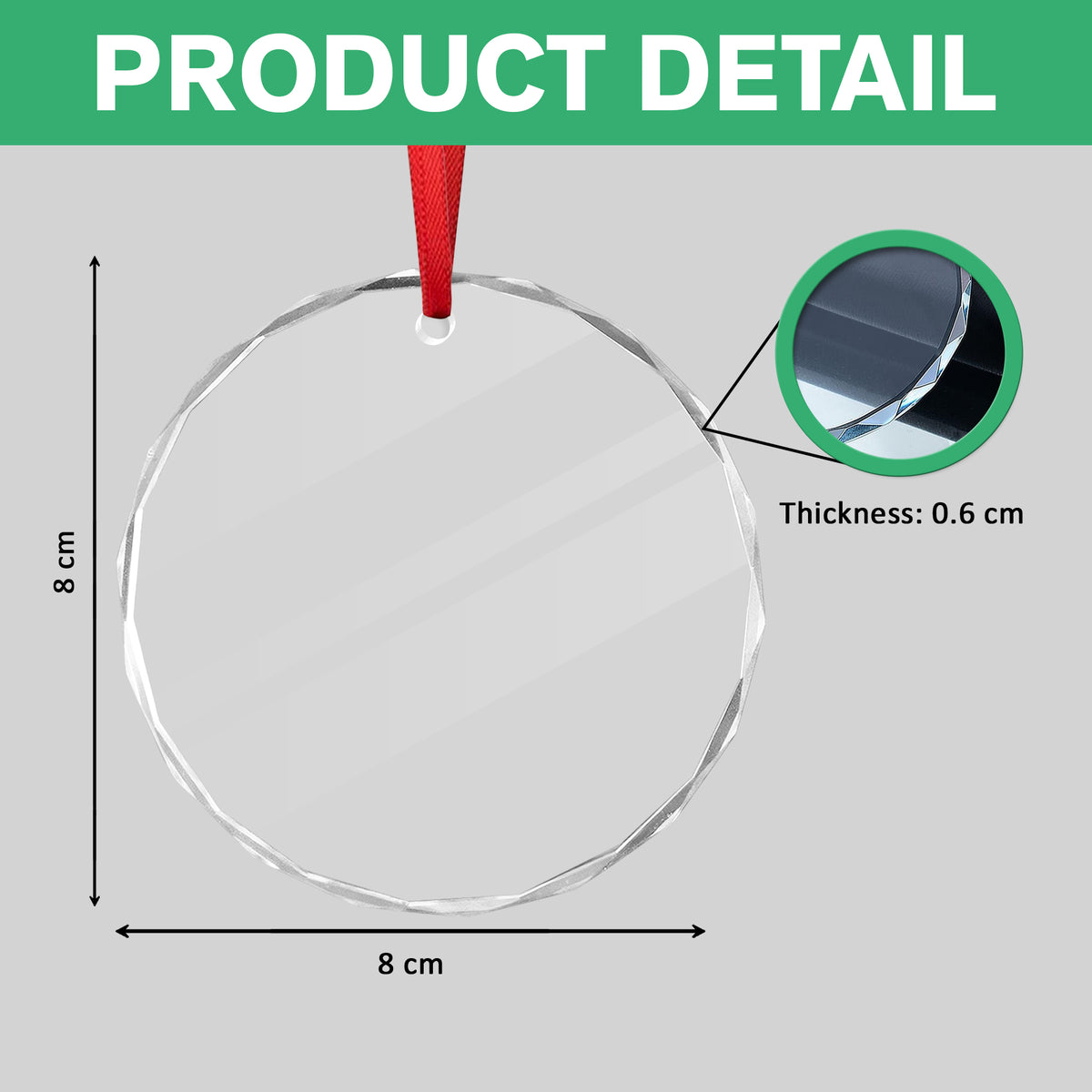 Custom Photo Kid's First Christmas Glass Ornament Family Gift HA75 897934