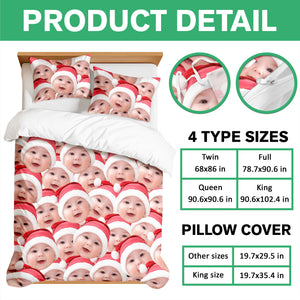 Custom Funny Photo Portrait Bedding Set Birthday, Christmas Gift For Family CH07 899650