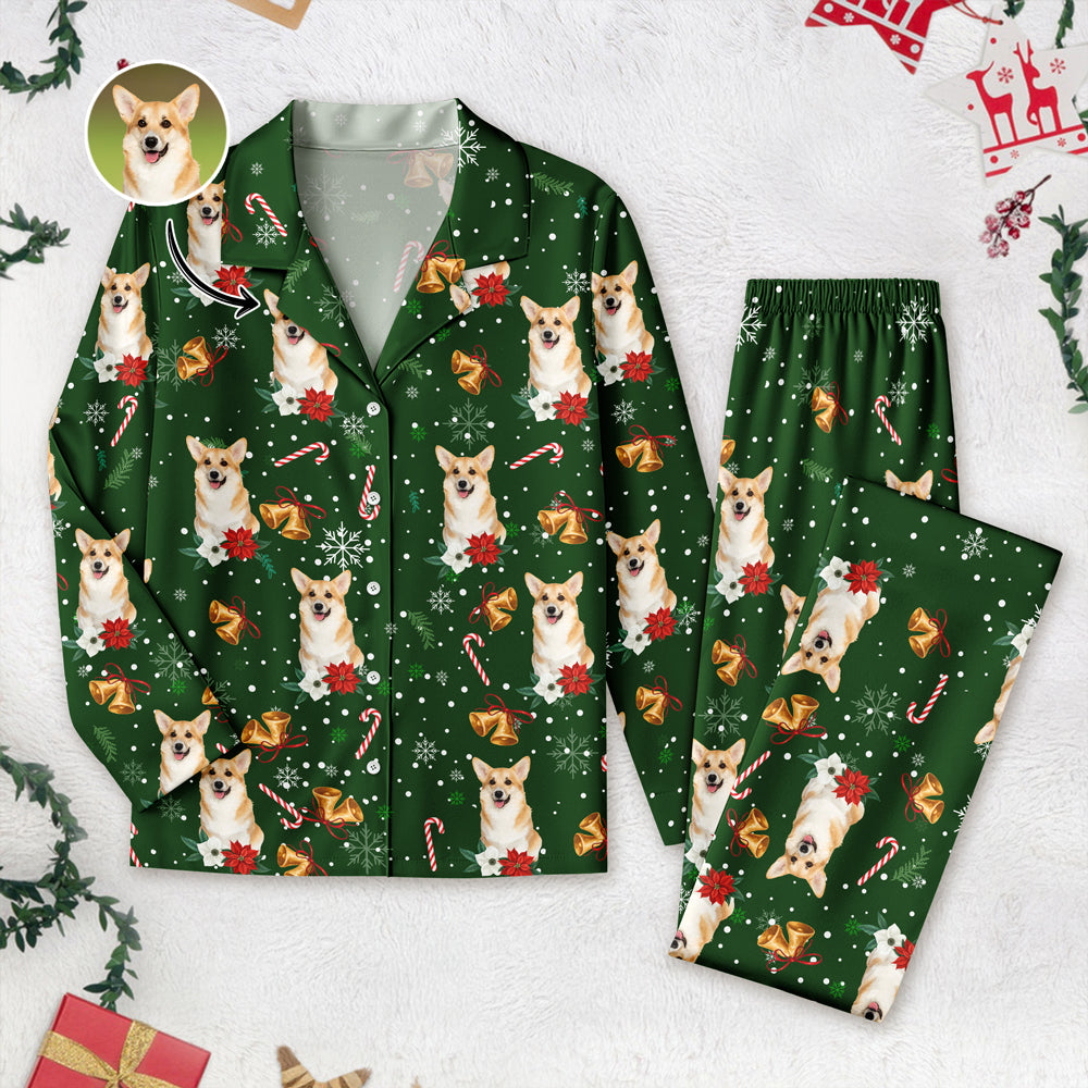 Custom Pet Photo Christmas Pajamas Gift For Pet Lovers TH10 896047