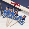 Custom Photo Class of 2026 Graduation Cupcake Toppers, Personalized Grad Party Decor CH07 910696