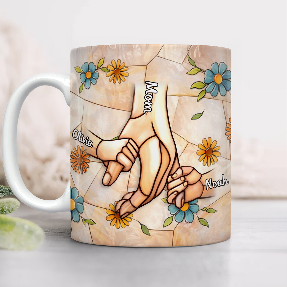 Custom 3D Inflated Effect Printed Mug - Personalized Mother's Day Gifts For Mom, Grandma TH10 898749