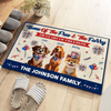 Home Of The Free & The Furry - 250 Years Of Freedom Personalized Doormat CH07 910340