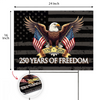 250 Years of Freedom American Yard Sign USA 250th Anniversary 1776-2026 Garden Sign CH07 896652