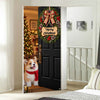 Custom Dog Photo Merry Christmas Home Decor Door Cover CH07 180608