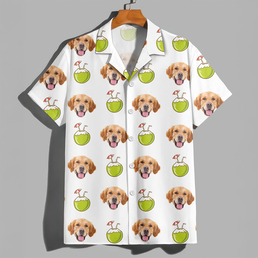 Custom Face Photo With Icon Hawaii shirt Gift For Dog Lovers CH07 911014