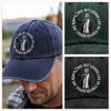 Pray For Legends - Charlie Kirk Lives On Forever Washed Denim Baseball Cap LM32 65479