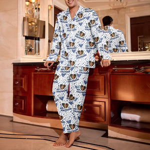 Custom Photo I Love My Boyfriend/Girlfriend Pajamas Gift For Couple LM32 897469