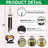 No Longer By My Side But Forever in My Heart Personalized Dog Memorial Acrylic Wind Chimes LM32 893841