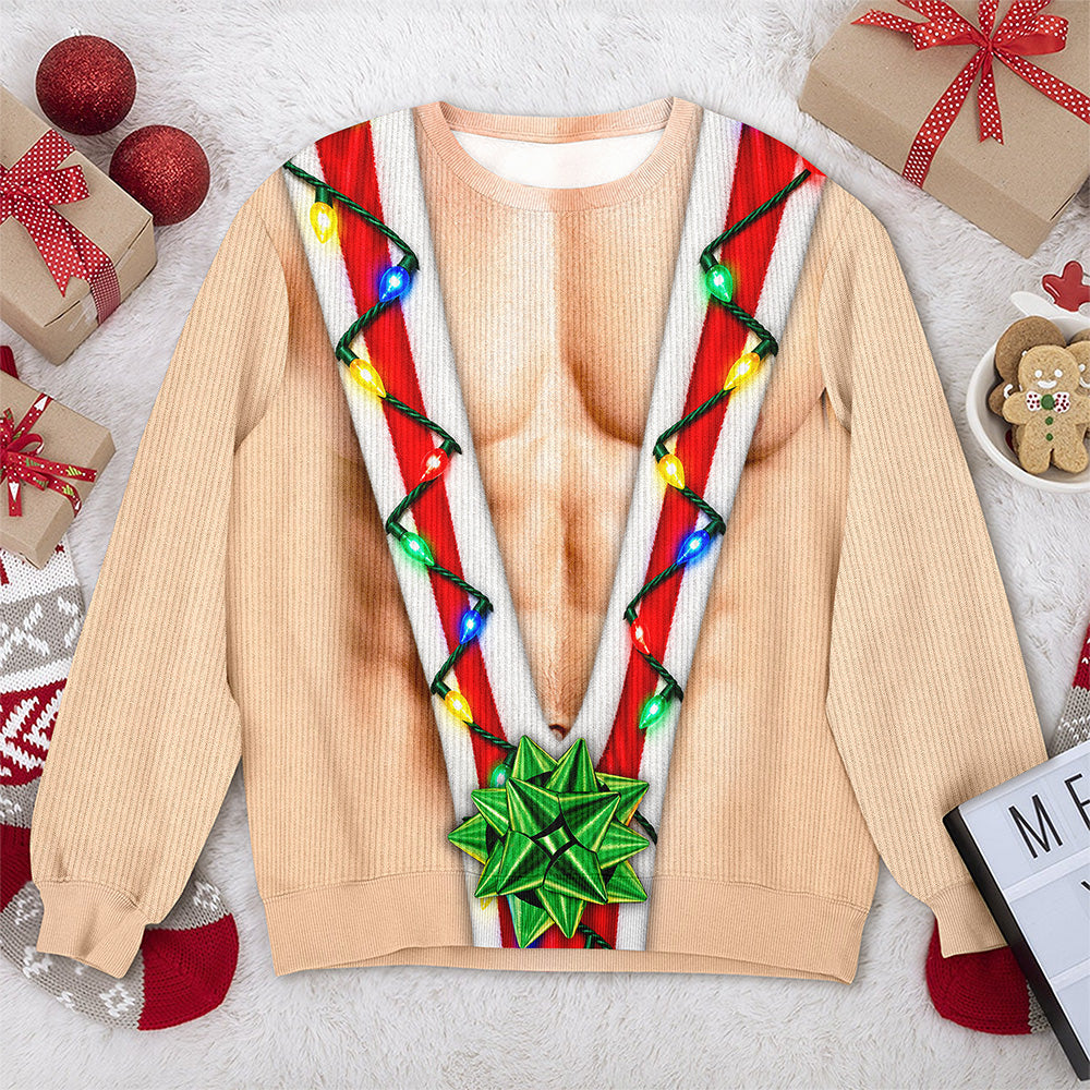 Personalized Funny Hairy Chest Christmas 3D Sweatshirt CH07 180614