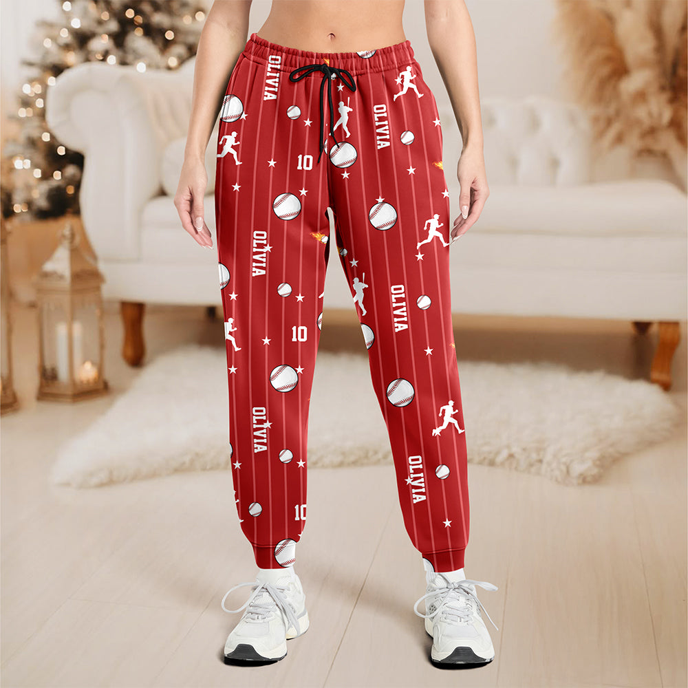 Custom Name & Number Personalized Sweatpants For Baseball, Softball, Soccer, Football, Basketball, Hockey Lover HA75 922162