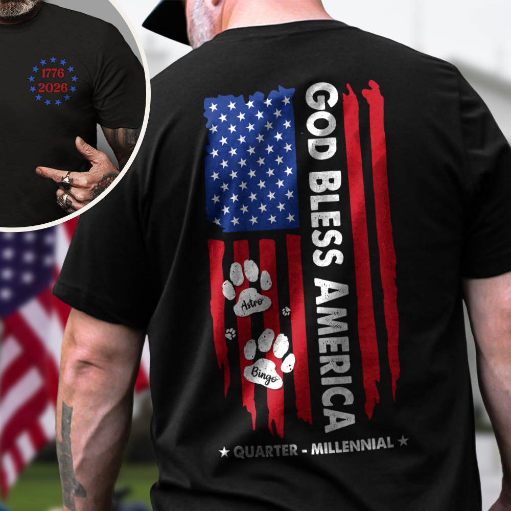 Personalized Faith Family & Freedom Back & Front Dark Shirt Custom Gift For Family LM32 899077