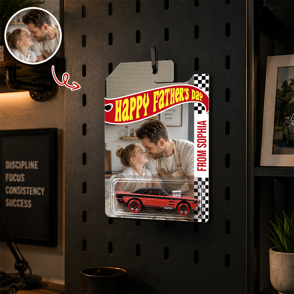 Personalized Happy Father's Day Dad Wheels Packaging for Dad, Custom Collector Gift HA75 921526