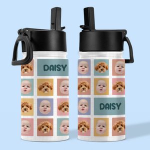 Custom Photo And Name For Kid Back To School Water Bottle TH10 894189