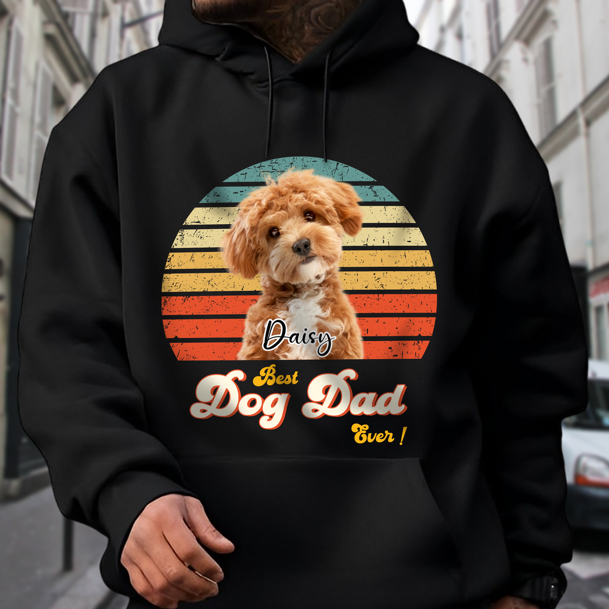 Custom Photo Best Dog Dad Ever Retro Shirt CH07 896022