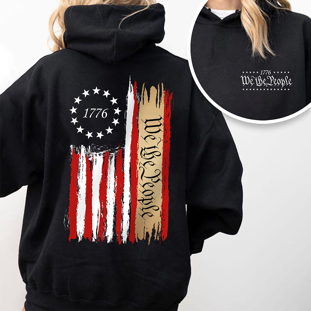 We The People America 250th Birthday US Flag Back & Front Dark Shirt CH07 910530