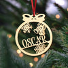Personalized Name Christmas Wood Ornament Family Gift HA75 919182