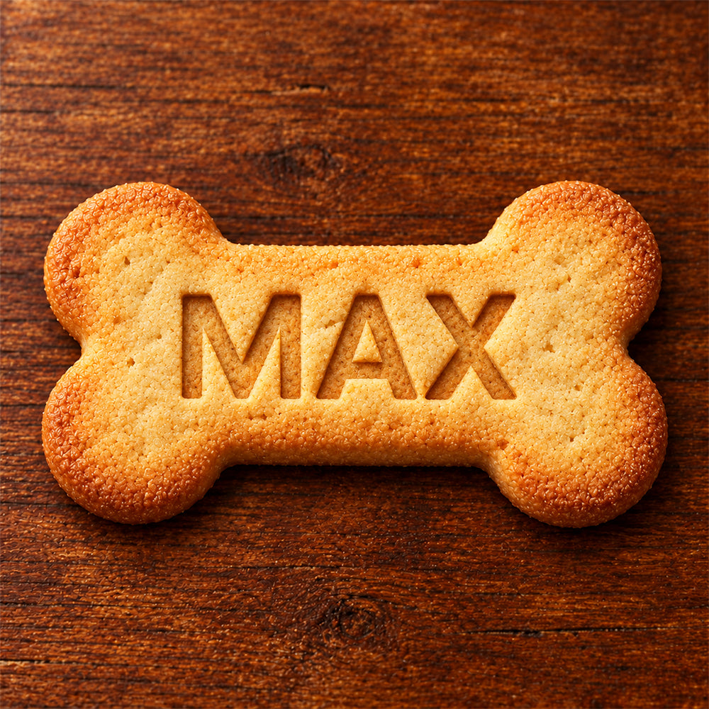 Custom Dog Bone Name Christmas Cookie Cutter & Stamp, Personalized Holiday Baking Gift For Pet Lovers CH07 181146