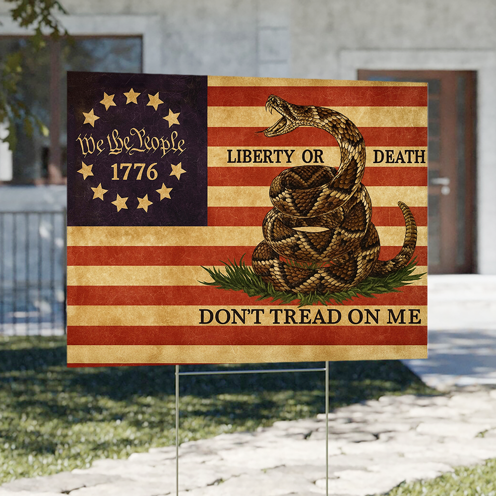 Don't Tread On Me America Flag We The People Yard Sign CH07 899148