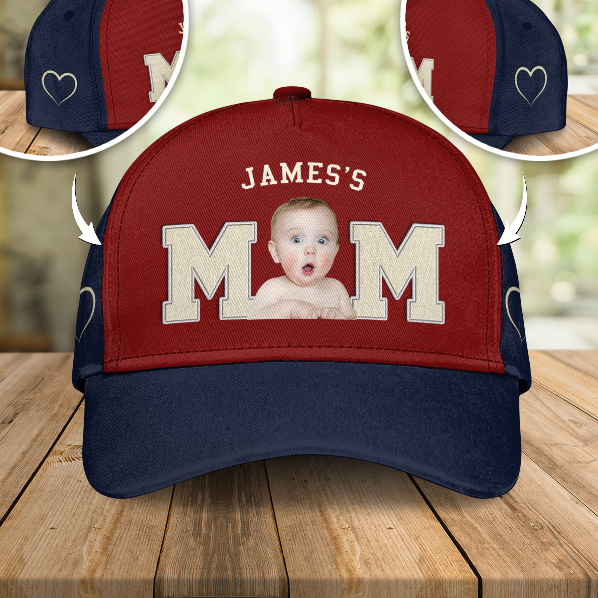 Custom Cute Kid Photo Embroidered Effect Classic Cap CH07 899324