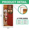 Custom Dog Photo Merry Christmas Home Decor Door Cover CH07 180608