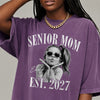 Custom Photo Senior Mom EST. 2027 Retro Comfort Shirt - Personalized Class of 2027 Gift, Proud Family Gift HO82 903244