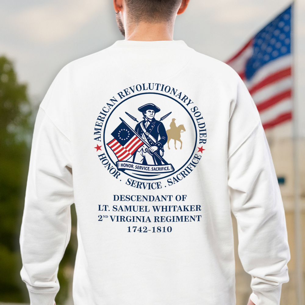Custom Descendant Of A Patriot - Honor, Service Sacrifice Bright Backside Shirt LM32 895547