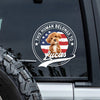 Custom Photo This Human Belongs To Dog Cat Personalized Car Window Decal Sticker HA75 921416