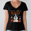 Custom Dog Photo Halloween Dark Shirt, Personalized Gift for Dog Lovers CH07 180160