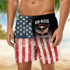 Patriotic 250th Anniversary God Bless America Eagle 1776–2026 Beach Short HA75 921044