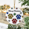 Pawy Meowy Christmas 3D Inflated Effect Ceramic Ornament Personalized Gift For Dog Cat Lover HO82 894640