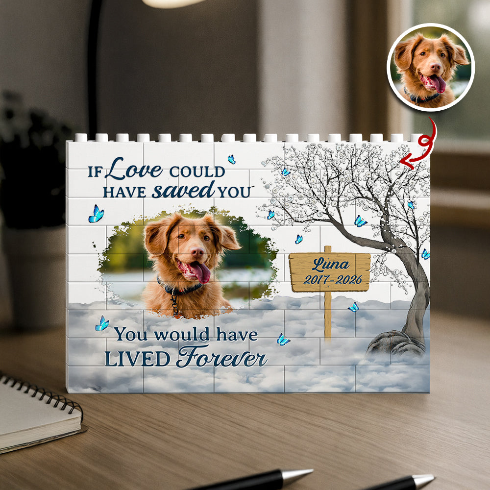 Custom Photo You Were My Favorite Hello And My Hardest Goodbye Pet Memorial Building Block CH07 911648