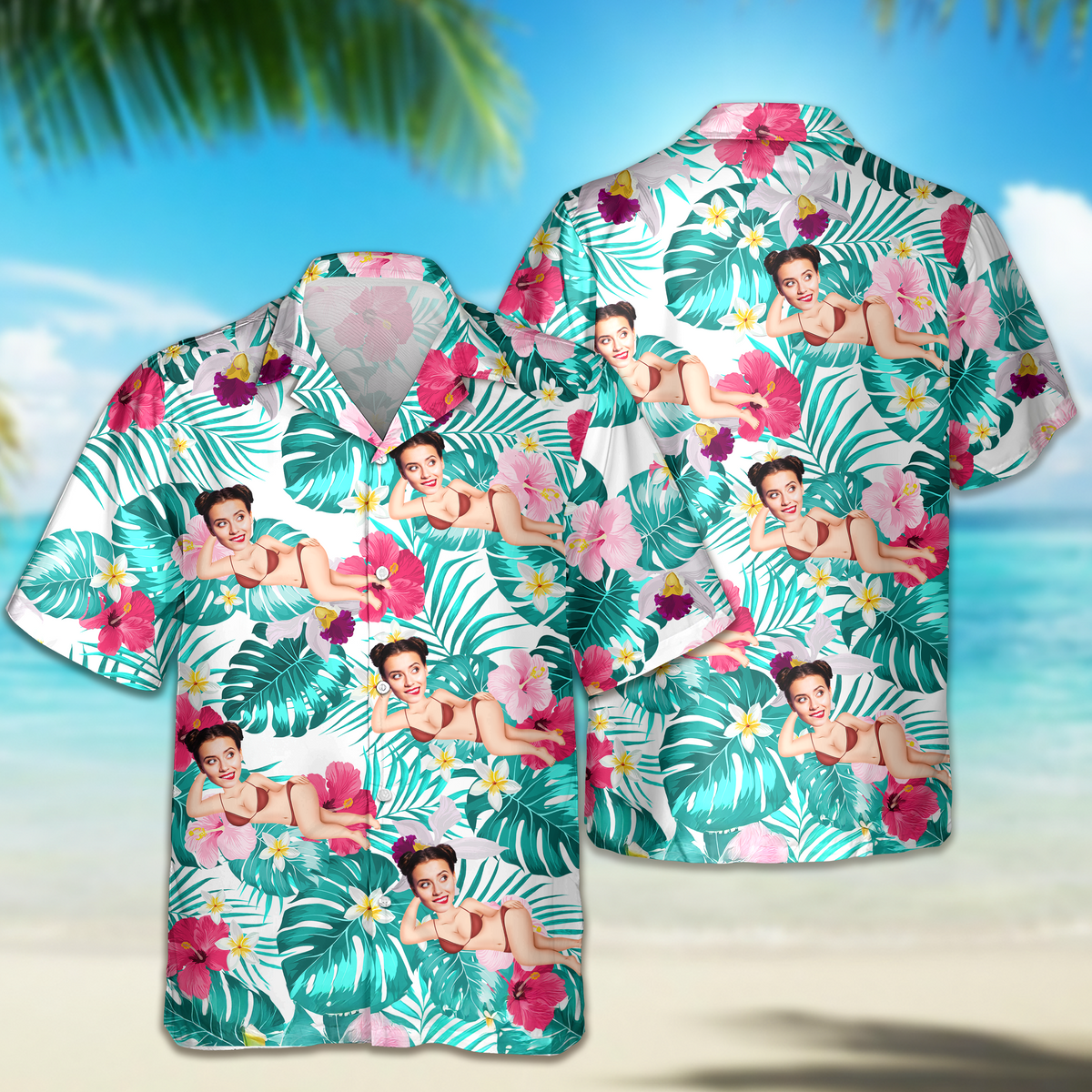 Custom Face Funny Hawaii Shirt Gifts For Husband, Boyfriend HA75 892718