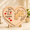 Custom Kids' Names You Are The Piece That Holds Us Together 2-Layered Wooden Plaque Mother's Day Gift CH07 910904