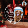 Custom Photo Favorite Hello And Hardest Goodbye Memorial Heart Shape Glass Ornament HA75 892810