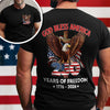 God Bless America 250 Years Of Freedom 1776 - 2026 Back & Front Dark Shirt CH07 910532