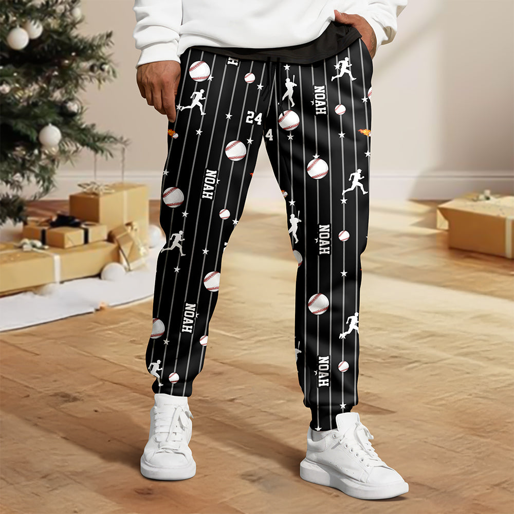 Custom Name & Number Personalized Sweatpants For Baseball, Softball, Soccer, Football, Basketball, Hockey Lover HA75 922162